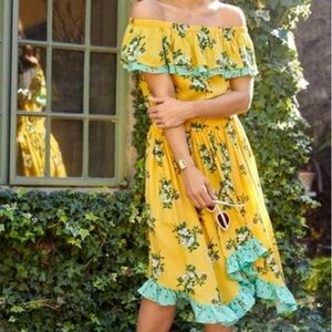 Matilda Jane Yellow Floral Dress Size L